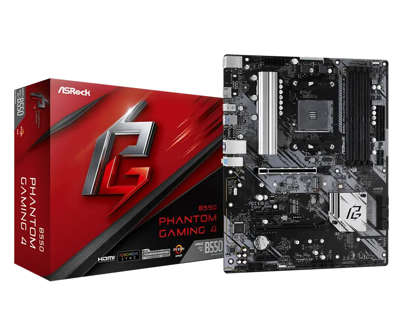 ASRock B550 PHANTOM GAMING 4 AM4 ATX