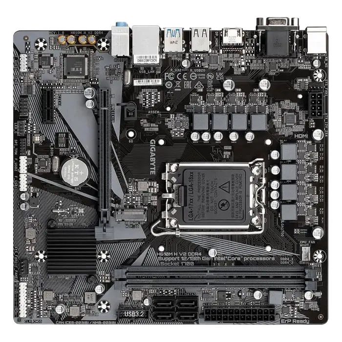 Gigabyte H610M H V2 DDR4 LGA1700 Micro-ATX