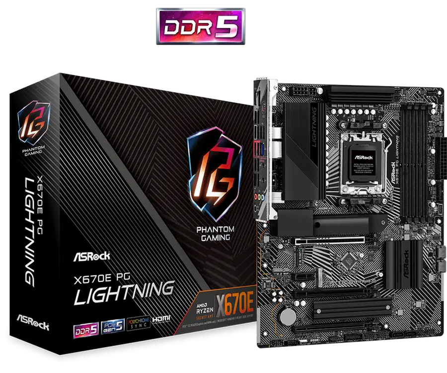 ASRock X670E PG LIGHTNING AM5 ATX