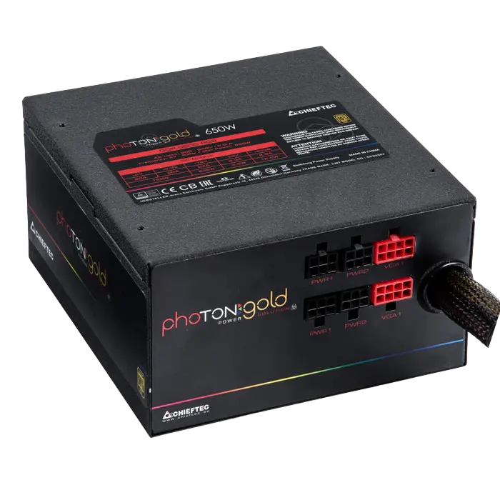 Chieftec GDP-650C-RGB Photon Gold Series 650W ATX