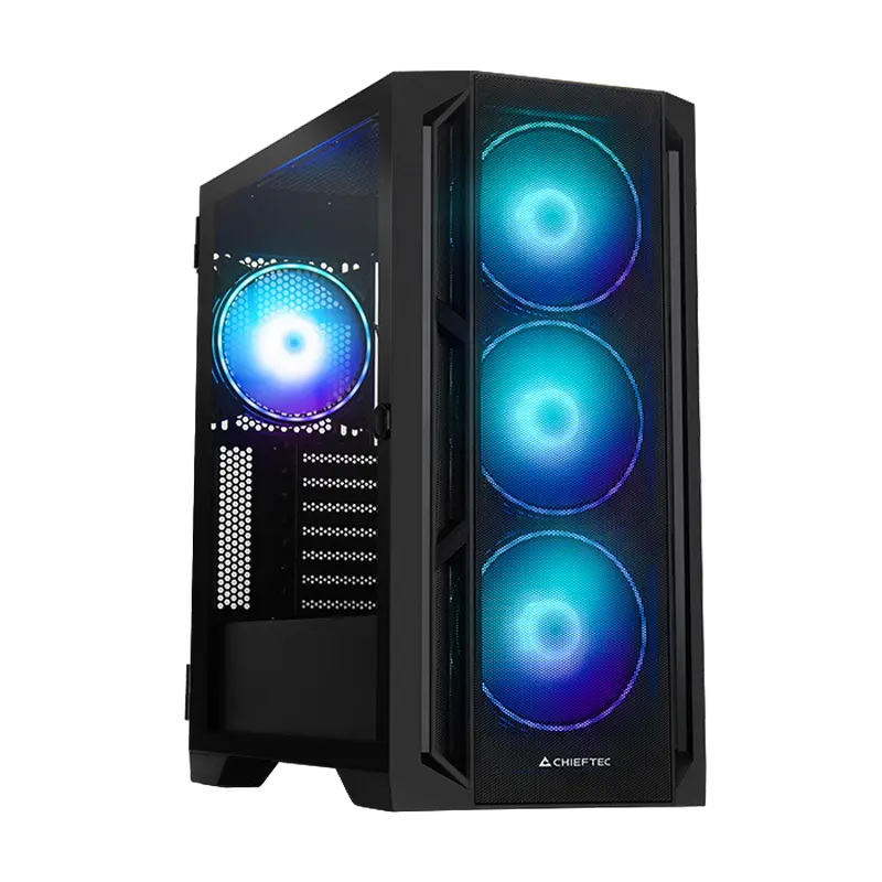 Chieftec GA-01B-L-OP Midi-Tower Negru