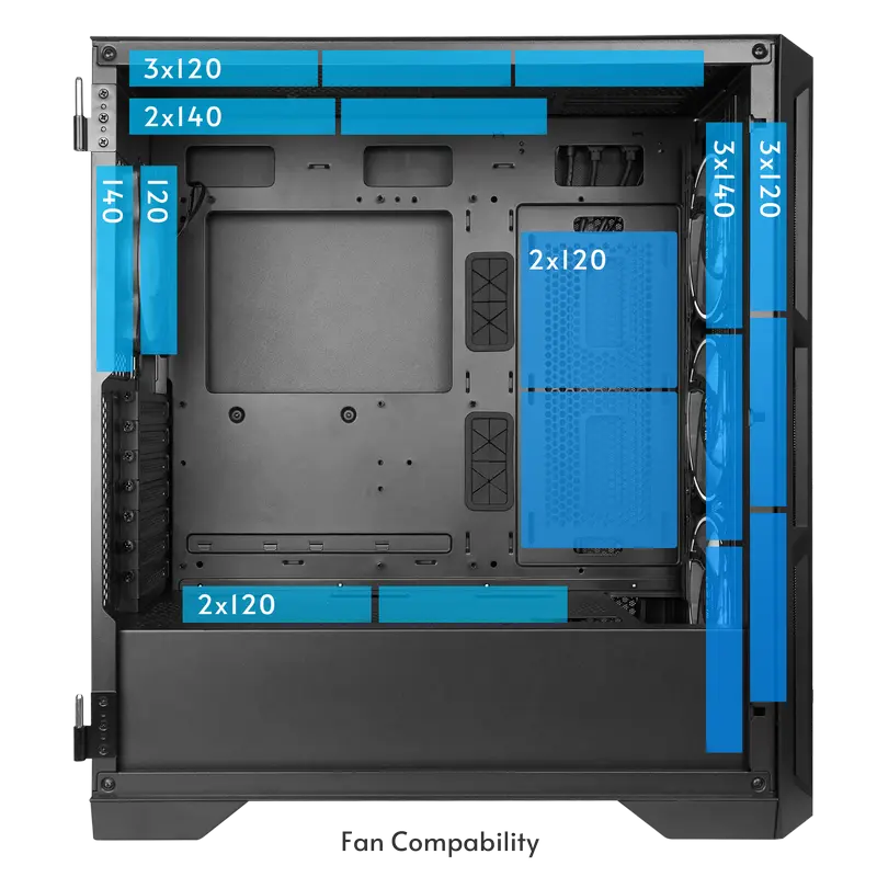 Chieftec GA-01B-L-OP Midi-Tower Black