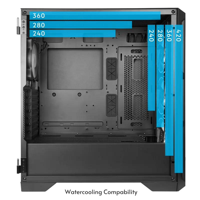 Chieftec GA-01B-L-OP Midi-Tower Black