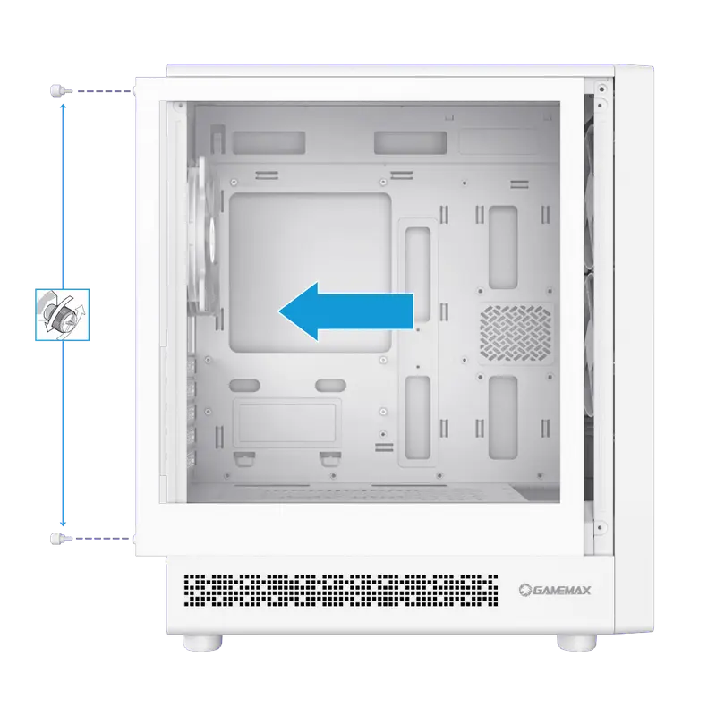 Gamemax FOCUS MW Mini-Tower White