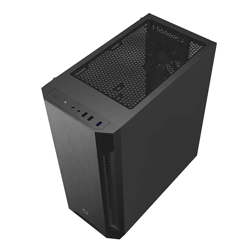 Gamemax FORTRESS TG Midi-Tower Negru