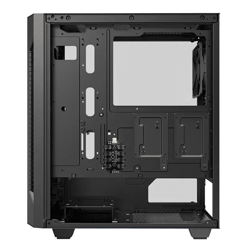 Gamemax FORTRESS TG Midi-Tower Negru