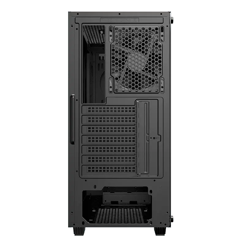 Gamemax FORTRESS TG Midi-Tower Negru