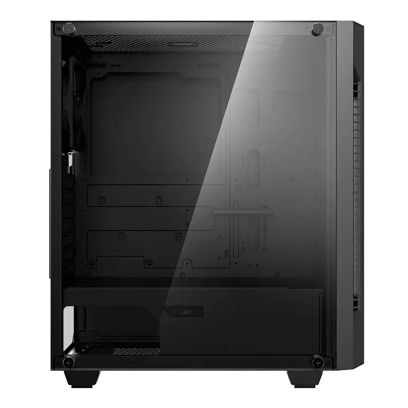 Gamemax FORTRESS TG Midi-Tower Negru
