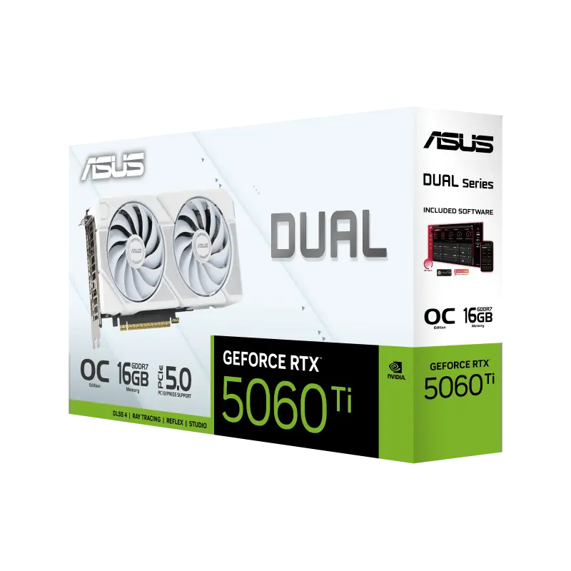 ASUS Dual GeForce RTX 5060 Ti White OC