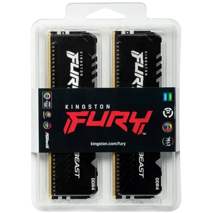 Kingston FURY Beast RGB 16GB DDR4 3200MHz