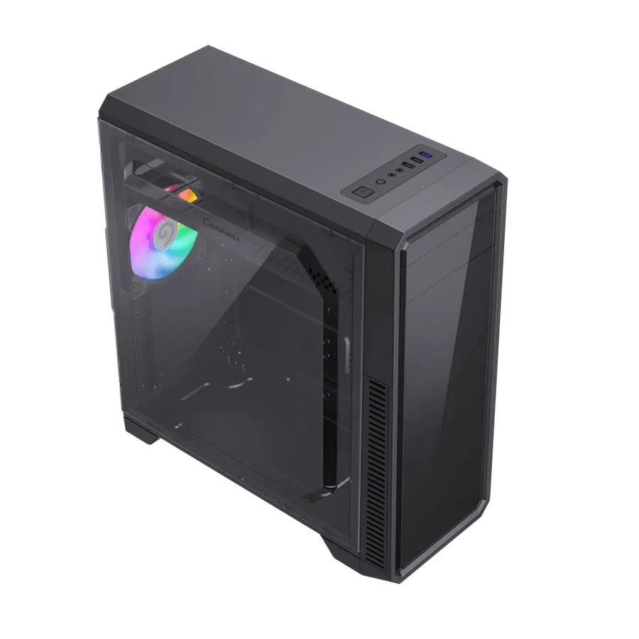Gamemax G561E-BK Midi-Tower Negru